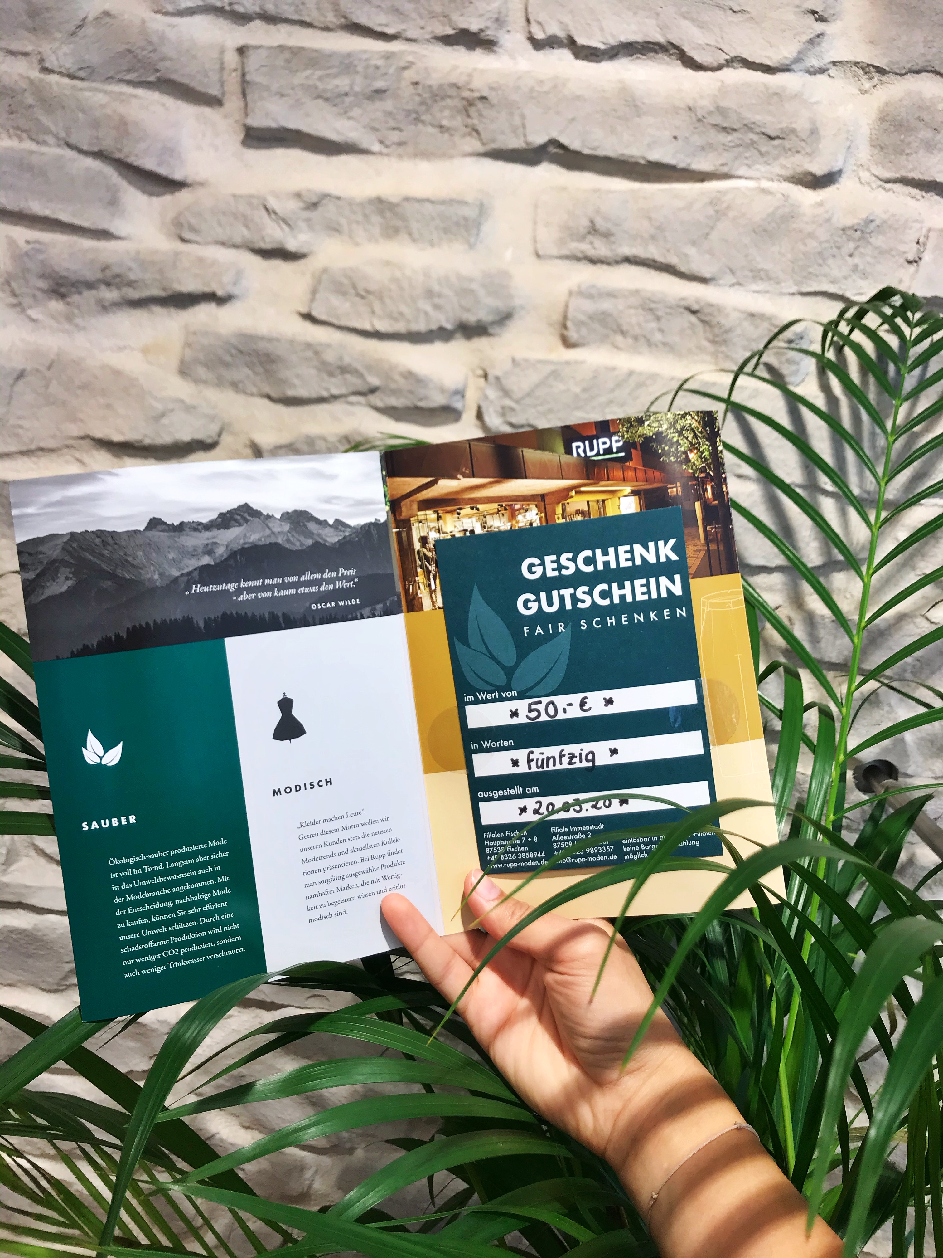 RUPP Gutschein fair-schenken