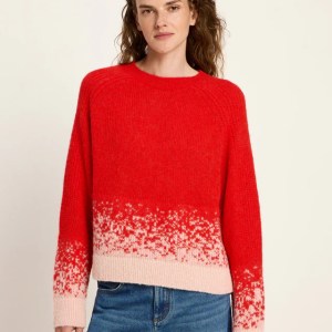 Jaquard Pullover rot von Lanius bei Rupp Moden